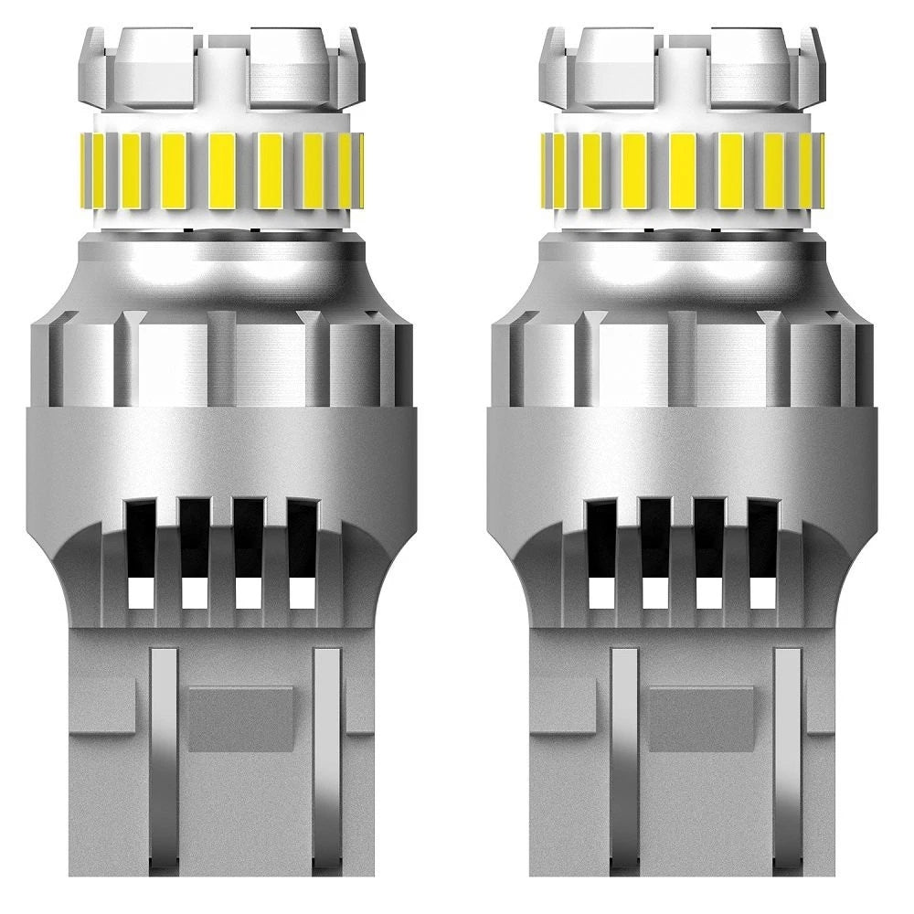 2X 7443 7440 LED Reverse Backup Brake Tail Stop Parking Light Bulbs CANBUS 2FEOA 6B93BC-57