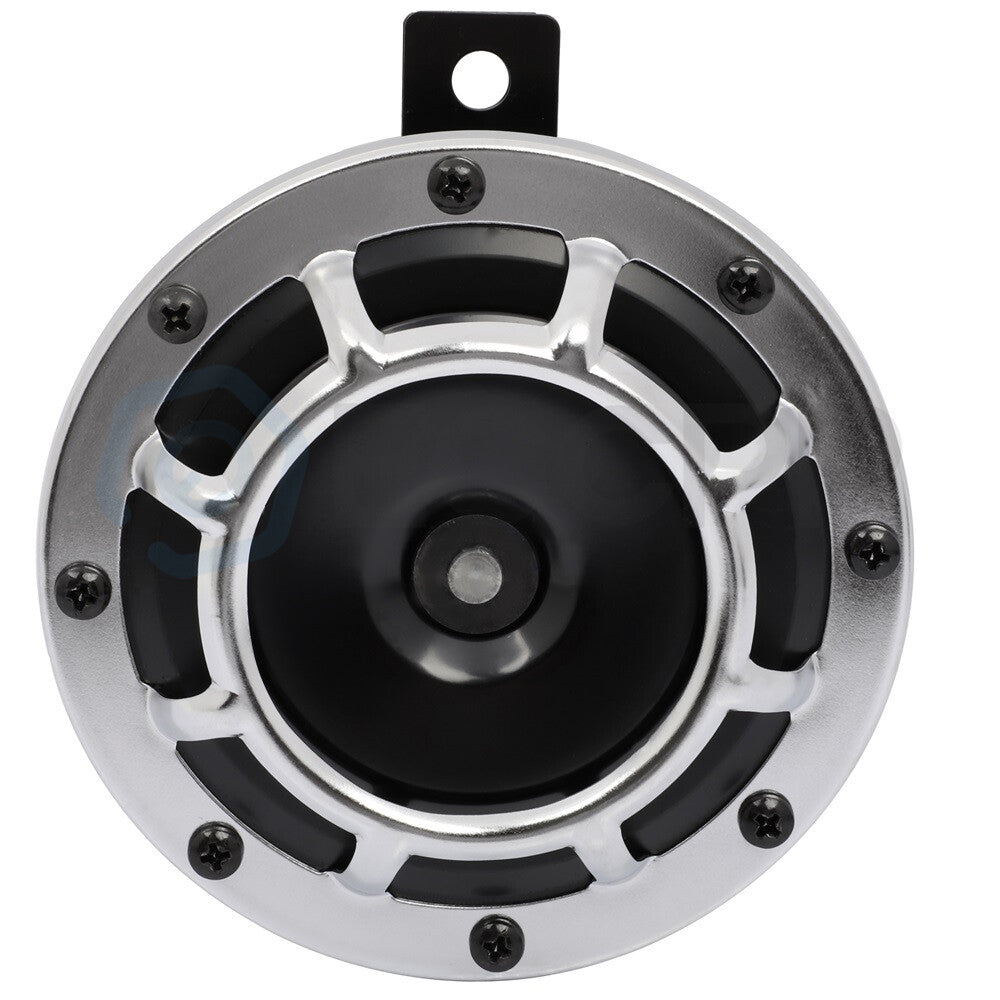 12V 125 mm White Grill-Mount Car Horns Universal For Car SUV Truck Yacht 6B93BC-57