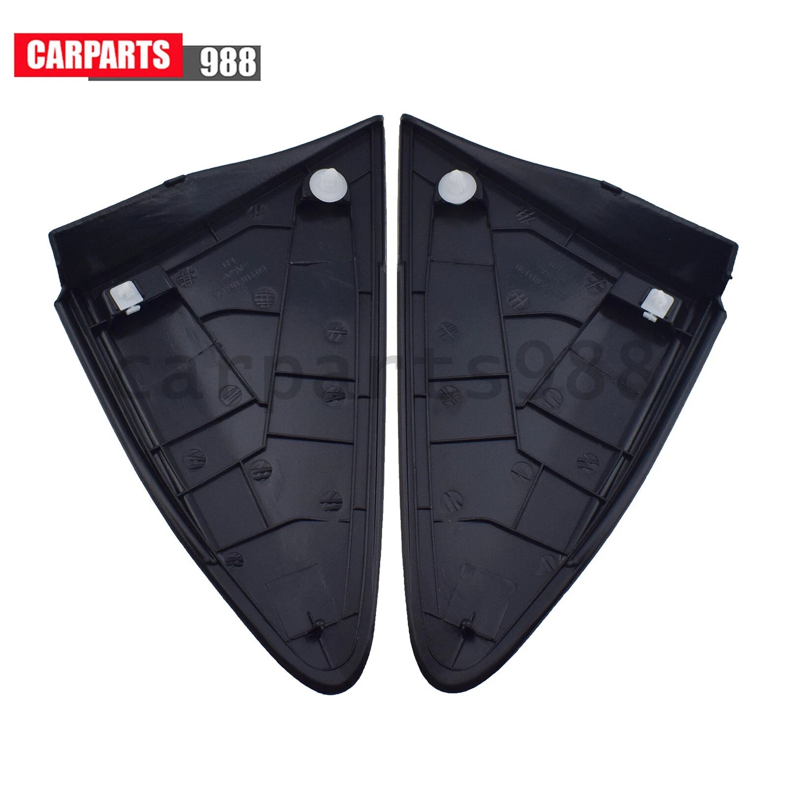 2Pcs Front Rearview Mirror Triangle Cover Trim For Toyota For Yaris 2012-2014 6B93BC-57