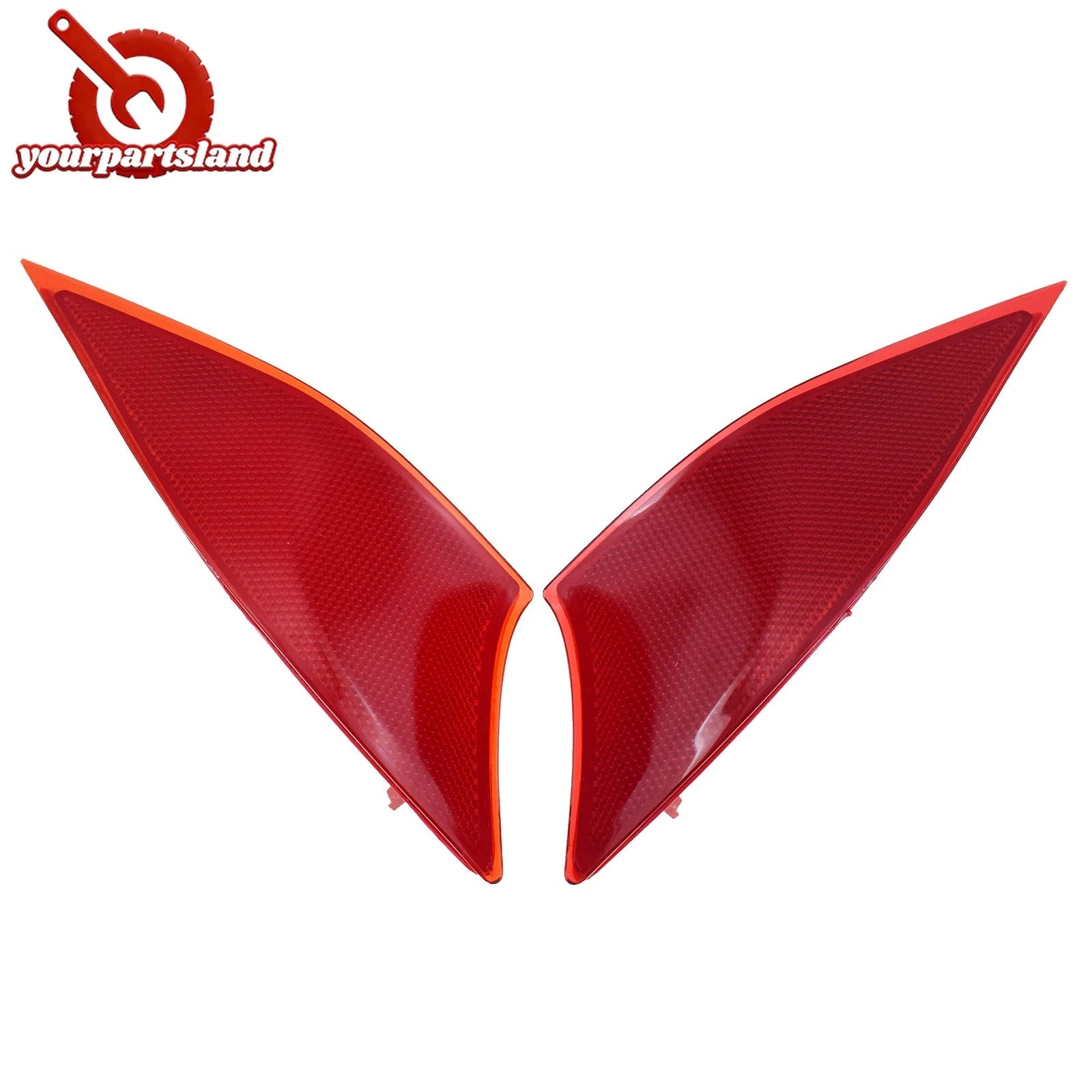 Red Lens Rear Bumper Reflector Covers For Lexus IS IS250 IS350 IS300 2014-2020 6B93BC-57