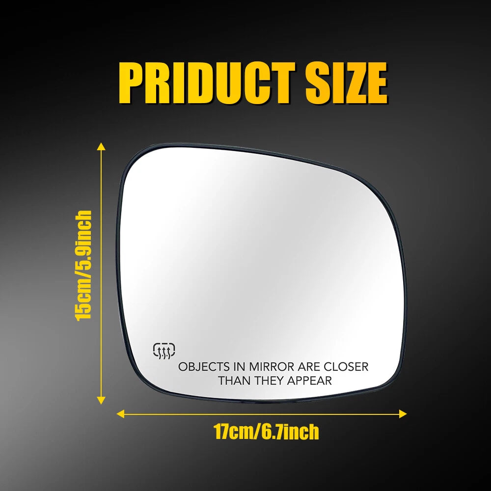 For 2008-16 TOWN COUNTRY 2008-20 GRAND CARAVAN Mirror Glass Heated Right Side 6B93BC-57