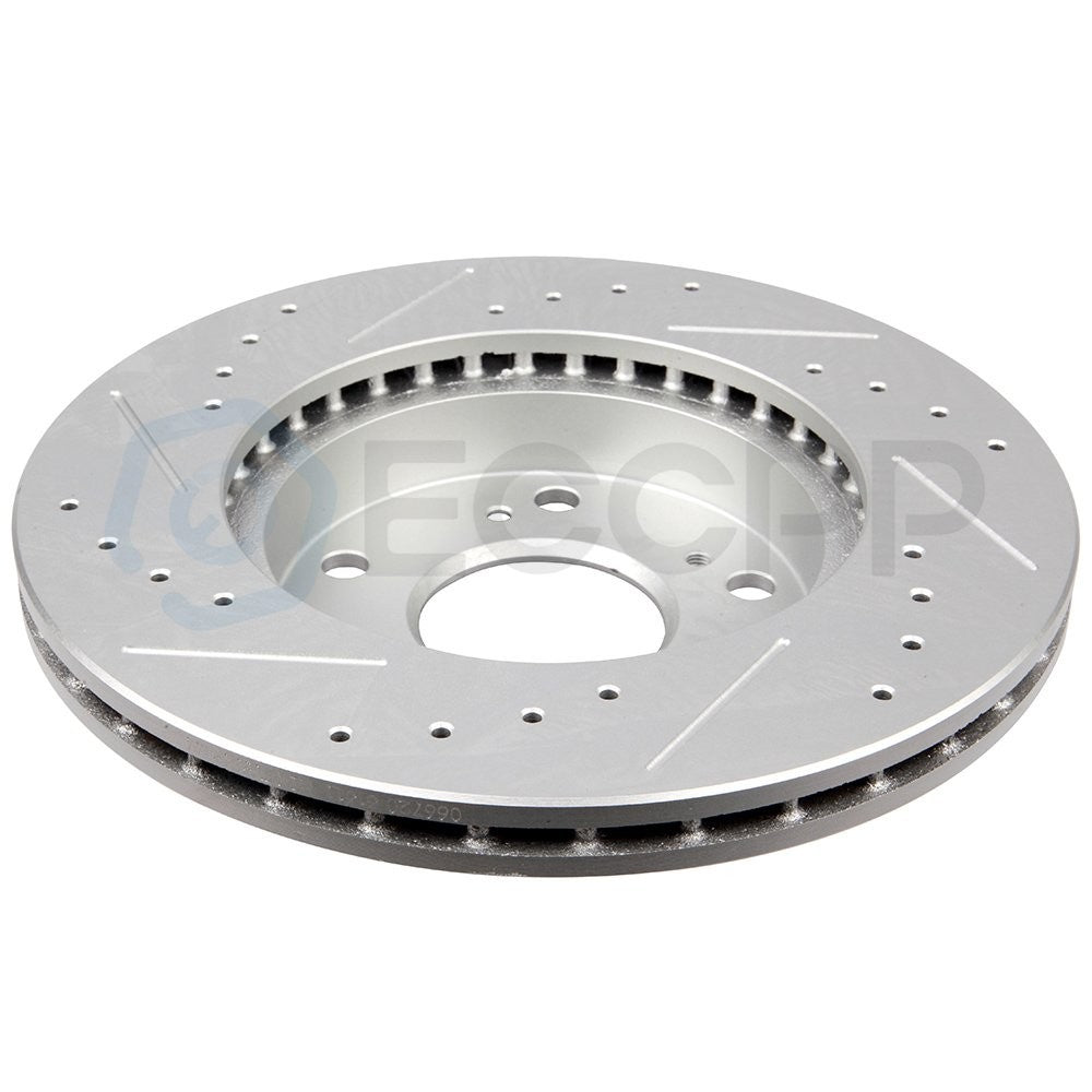 Front And Rear Drilled Slotted Brake Rotors For 2004 - 2005 Honda Civic 2.0L 6B93BC-57