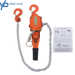 3/4 Ton 1650lbs Capacity Manual Lever Chain Hoist 5FT/1.5m G80 Chain 6B93BC-57