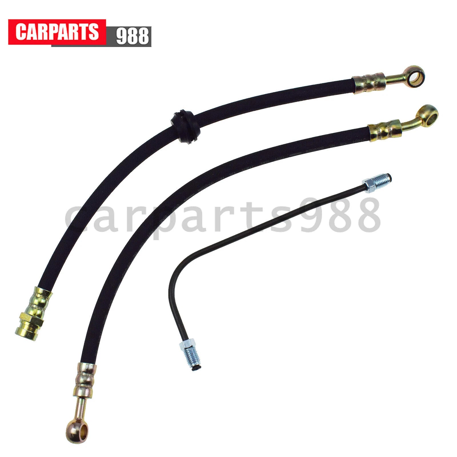 Upper + Lower Brake Hose Kit w/ Brake Pipe For Honda CB350/400F/450K/500/550/750 6B93BC-57