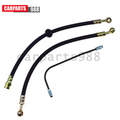 Upper + Lower Brake Hose Kit w/ Brake Pipe For Honda CB350/400F/450K/500/550/750 6B93BC-57