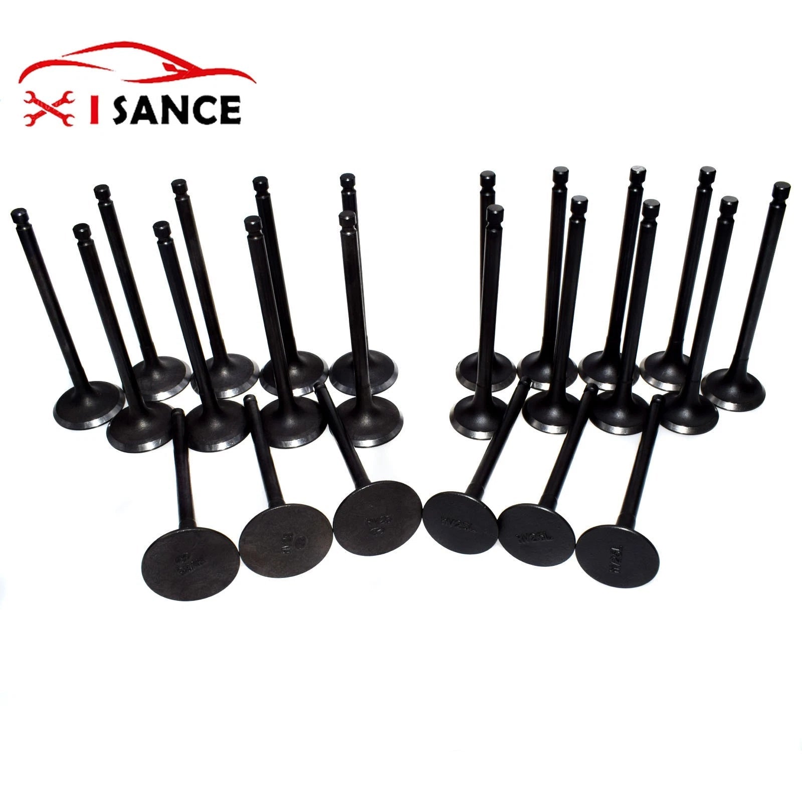 12x Intake & 12x Exhaust Valves For 99-10 Hyundai Tucson Santa Fe Kia 2.5L 2.7L 6B93BC-57