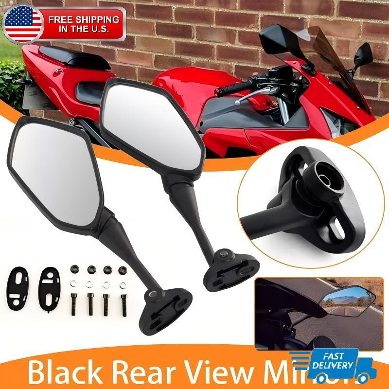 (Black) Motorcycle Rear view Mirrors For Honda VTR1000 RC51 RVT1000R 1998-2006