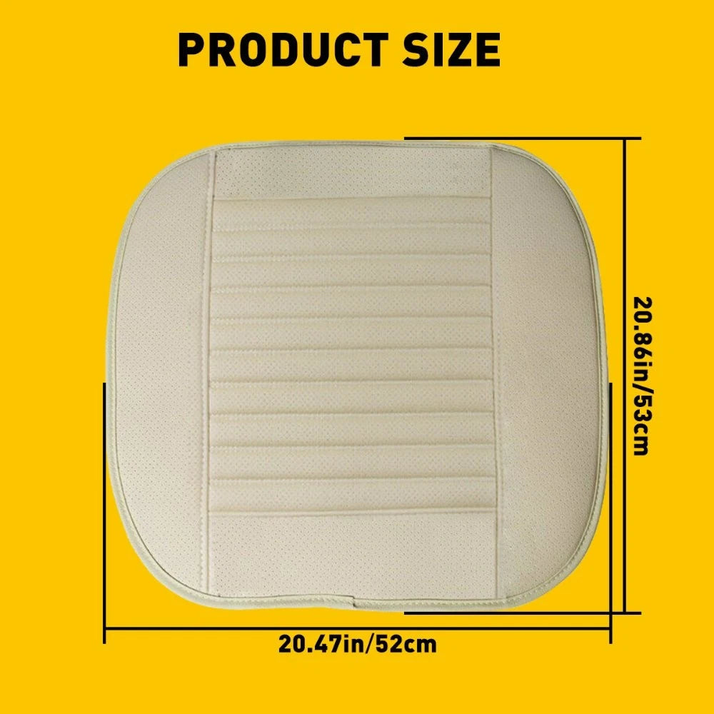 Beige Front Leather Car Seat Cover Surround Full For Auto Interior Universal EOA 6B93BC-57