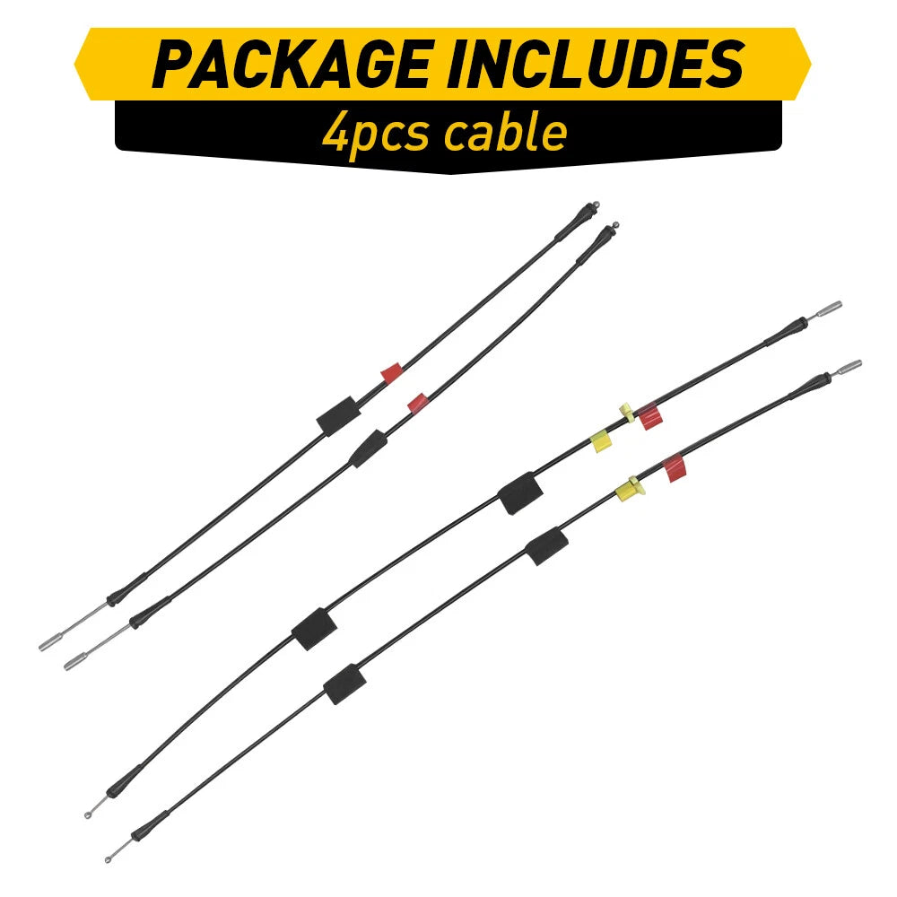 Rear Door Upper+Lower Side door Latch Release Cable for Ford F150 F250 97-04 EOA 6B93BC-57