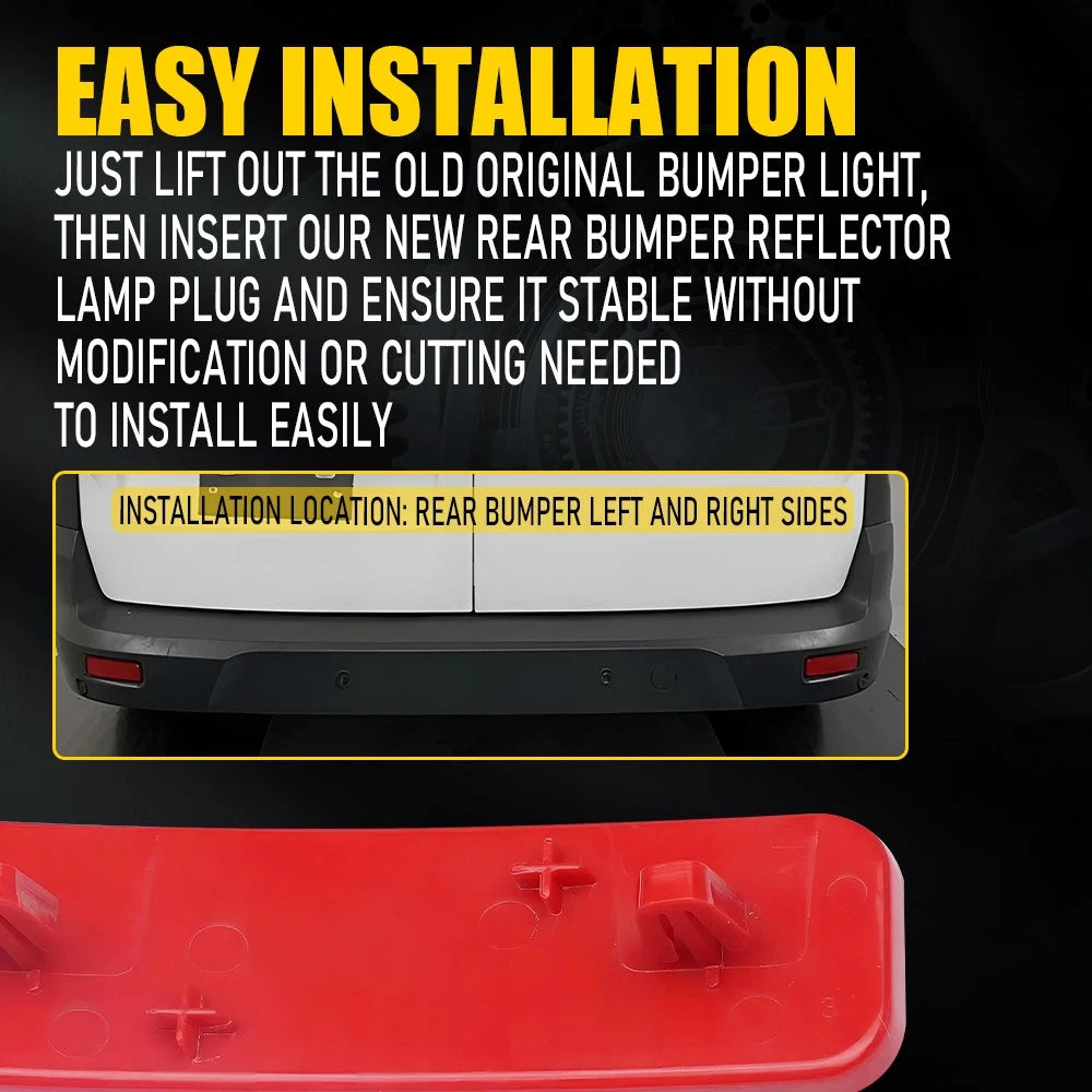 For 14-22 Ford Transit Connect Left Right Side Rear Bumper Reflector Light Lam A 6B93BC-57