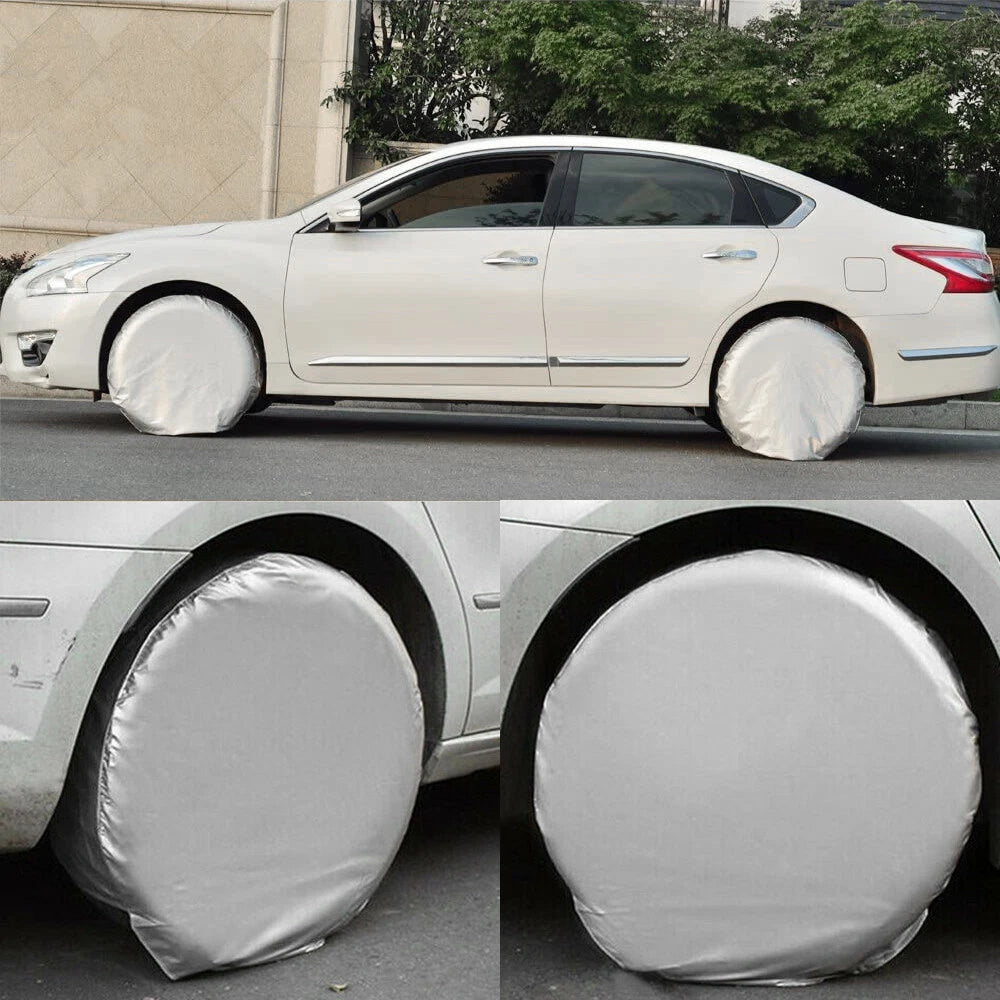 30" 31" 32" Wheel Tire Covers For RV Trailer Camper Car Truck Motorhome SUV 4Pcs 6B93BC-57