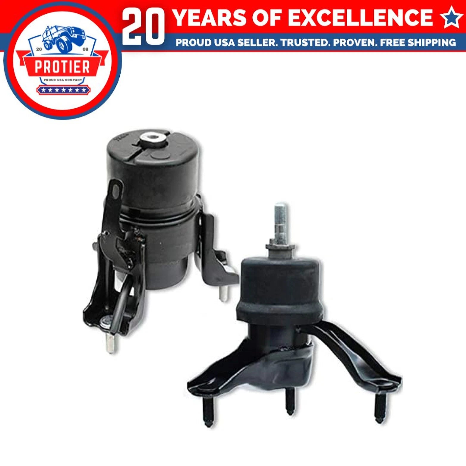 Fits 2004-2006 Toyota Camry 3.3L / Lexus ES330 Motor & Trans Mount 2pcs : 6B93BC-57