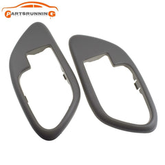 Left & Right Side Door Handle Trim Set Gray For 1995-1999 Chevrolet C1500 K1500 6B93BC-57