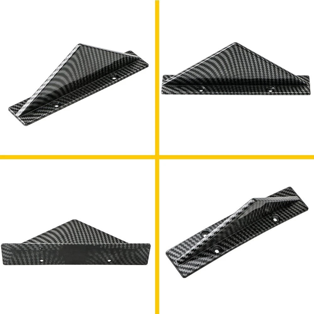 4PCS Universal Car Rear Bumper Lip Diffuser Fins Shark Splitter Accessories EOA 6B93BC-57