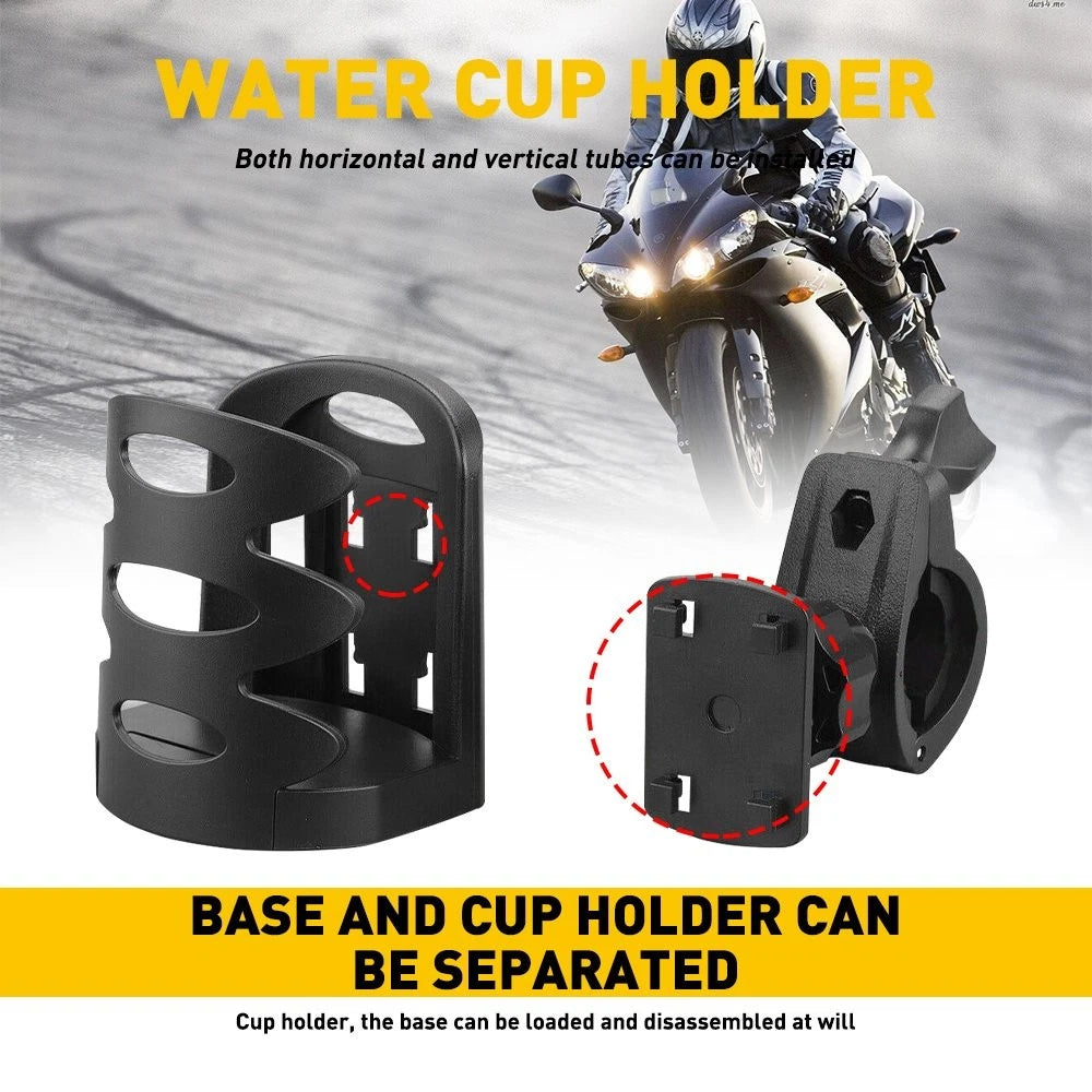 Adjustable Motorcycle Handlebar Cup Holder Drink Bottle Mount Fit for 17-32mm EA 6B93BC-57