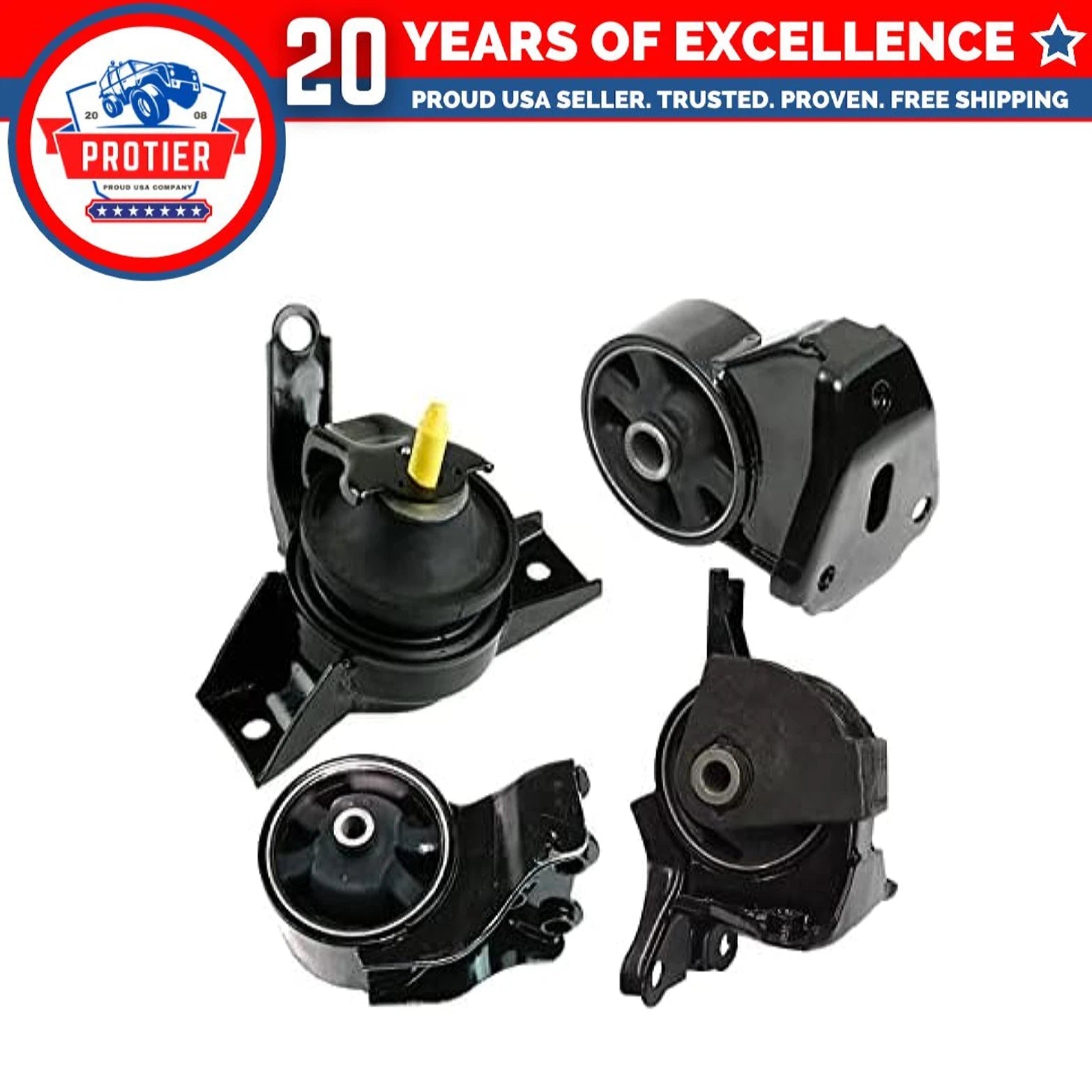 Fits 2005-2008 Hyundai Tiburon 2.7L w/5 speed MANUAL Motor&Transmission Mount | 6B93BC-57