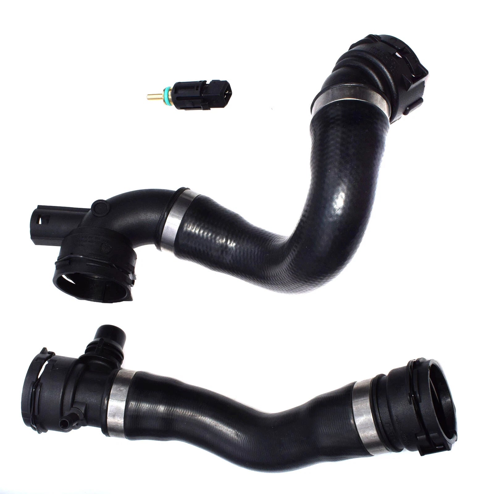 Upper + Lower Radiator Hose Set w/Temp Sensor Fan Switch FOR BMW 325I 325XI 328I 6B93BC-57