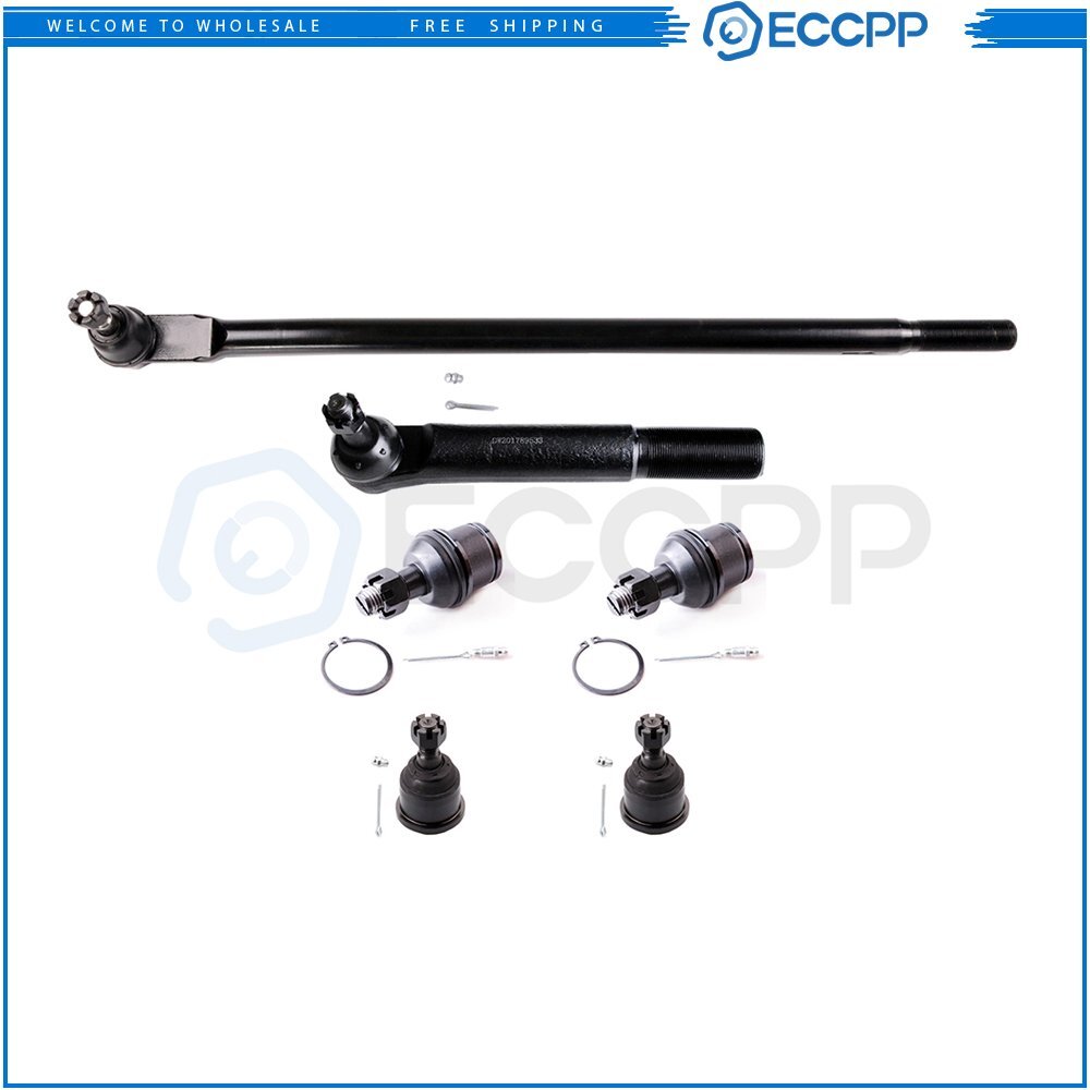 Front Ball Joints Steering Drag Link Outer Tie Rod End For 2011-13 Ram 2500 3500 6B93BC-57