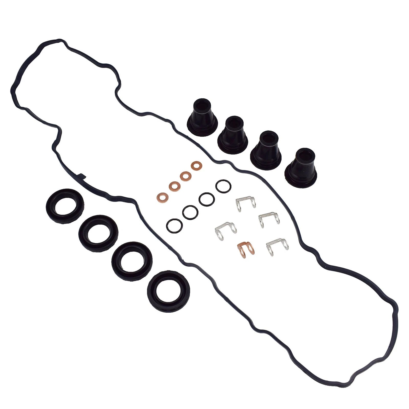 Valve Rocker Cover Gasket Injector Washers Seal Kit For Nissan Navara D40 YD25 6B93BC-57