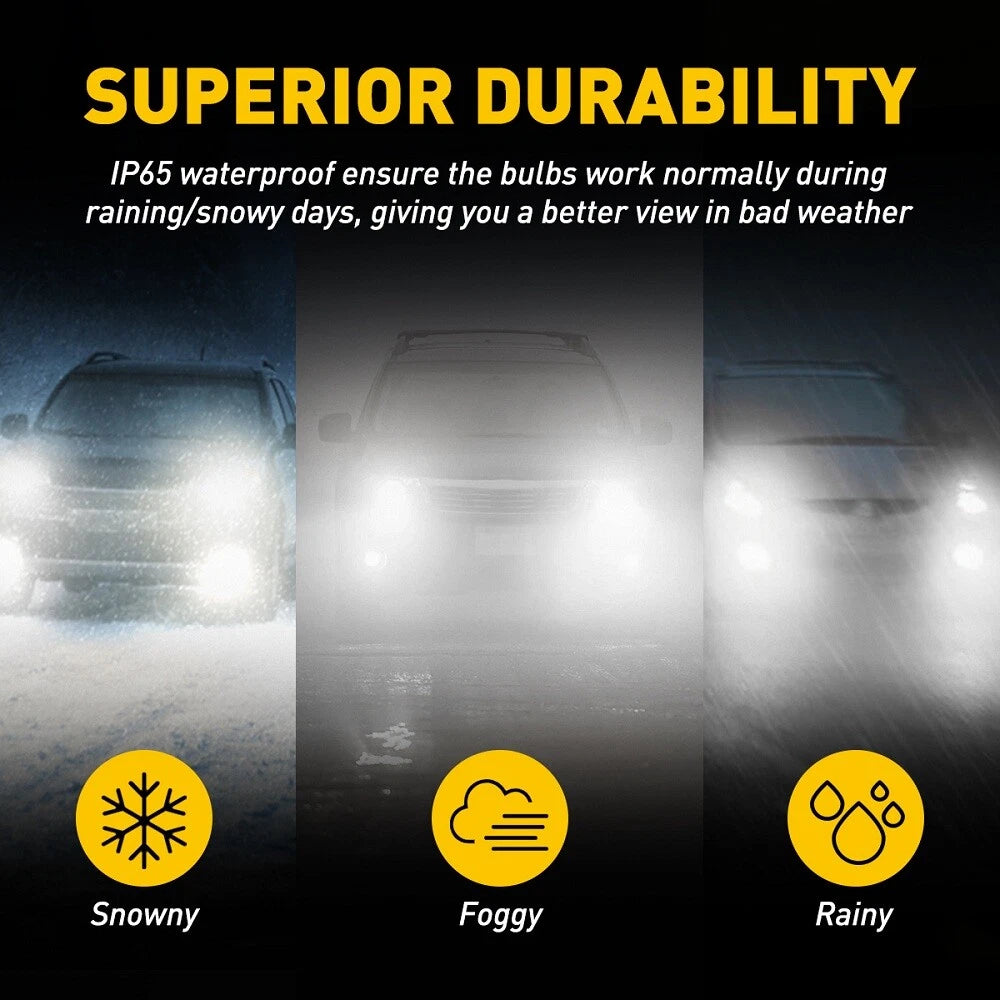 AUXITO LED Fog Light Bulb H11 High Power Lamp 6500K White Foglight Bulbs DRL Kit AUXITO
