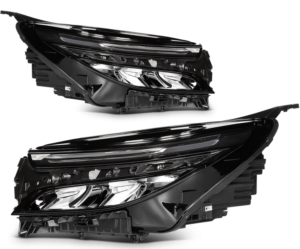 Pair LED Headlights Assembly For 2022-2024 Chevrolet Equinox LT RS 1.5L Black 6B93BC-57