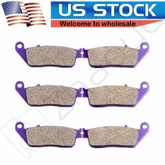 3 Pairs Brake Pads For Honda VTX1300C VTX1300R VTX1300S VTX1300T Carbon Fiber 6B93BC-57