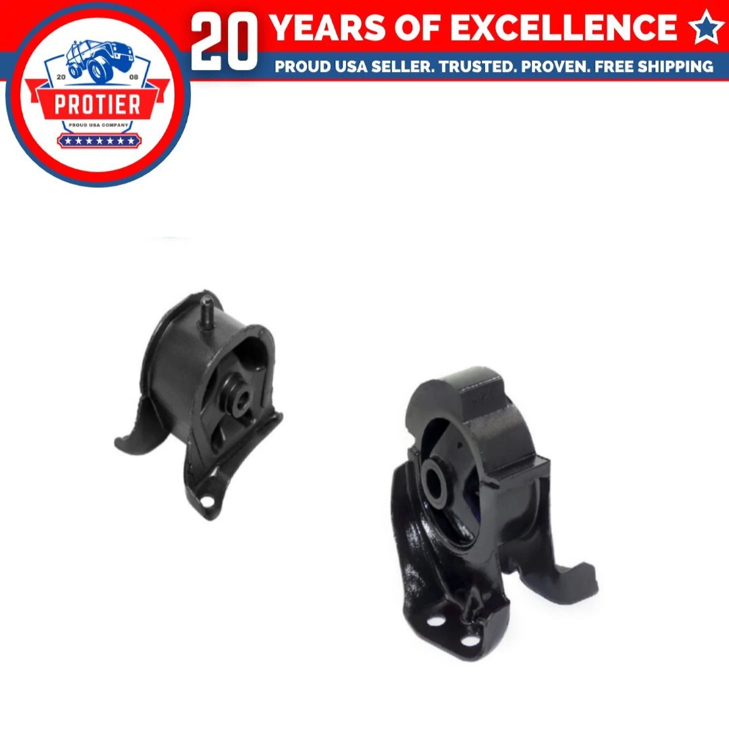 Engine Motor & Trans Mount 2PCS Set 1988-1991 Fits Honda Prelude 2.0/2.1L Manual 6B93BC-57