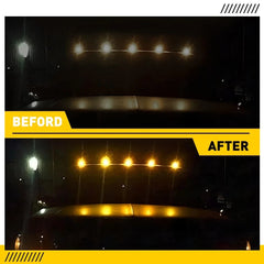 5X Led Top Cab Marker Roof lights Amber For 2003-2018 Dodge Ram 1500 2500 3500 A 6B93BC-57