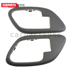 2Pcs Left &Right Interior Door Handle Bezel Gray For Chevy GMC C1500 C2500 K1500 6B93BC-57