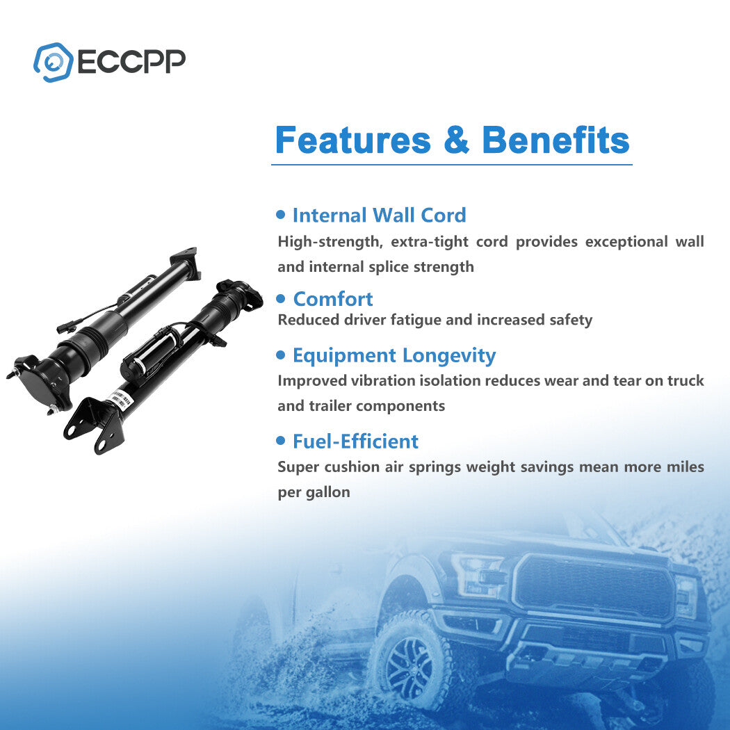 Rear Pair Air Suspension Shocks For Mercedes W164 ML320/350 X164 GL450 GL550 ADS 6B93BC-57