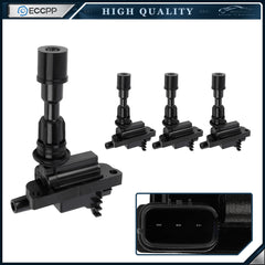 ECCPP 4 Ignition Coils For 1.8L I4 Mazda Miata 2001 2002 2003 2004 2005