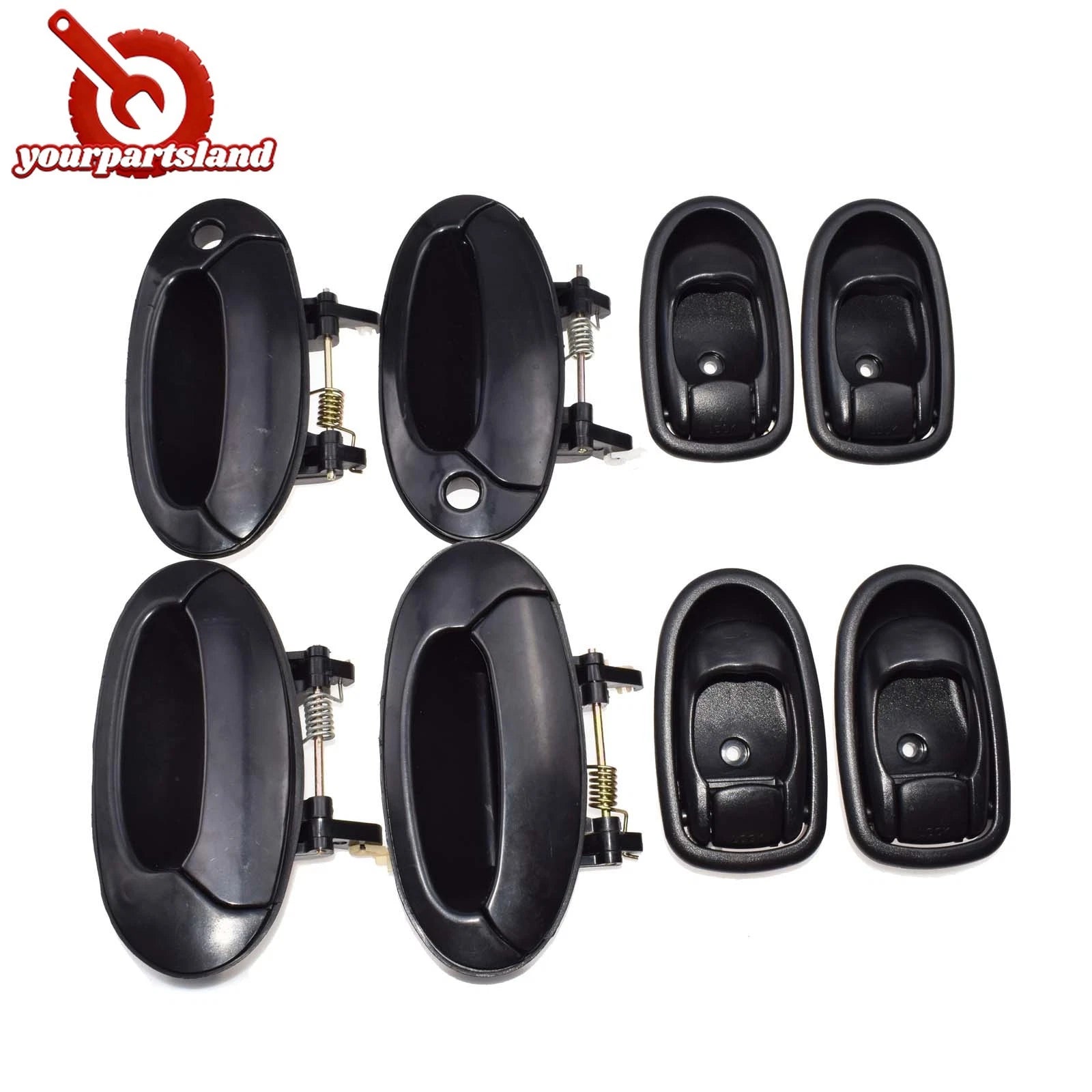 Outside Inside Door Handle 8PCS Set For Hyundai Elantra 1996 1997 1998 1999 2000 6B93BC-57