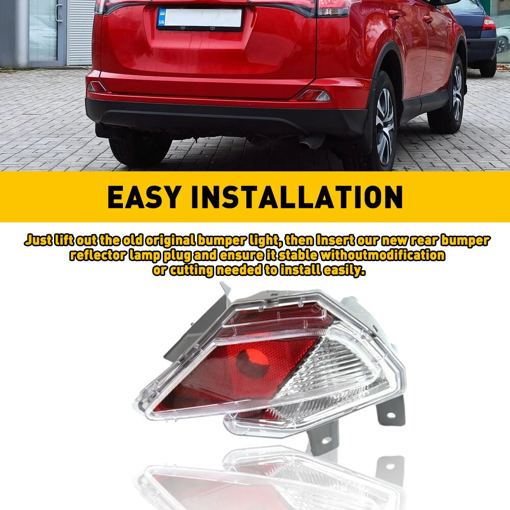 For Toyota RAV4 2016-2018 Right Side Rear Bumper Light Reflector Lamp 814800R040 6B93BC-57
