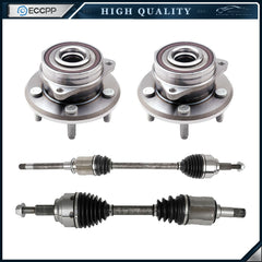 2X CV Axle + 2X Wheel Hub Bearing Front AWD For 2011-2020 Jeep Grand Cherokee