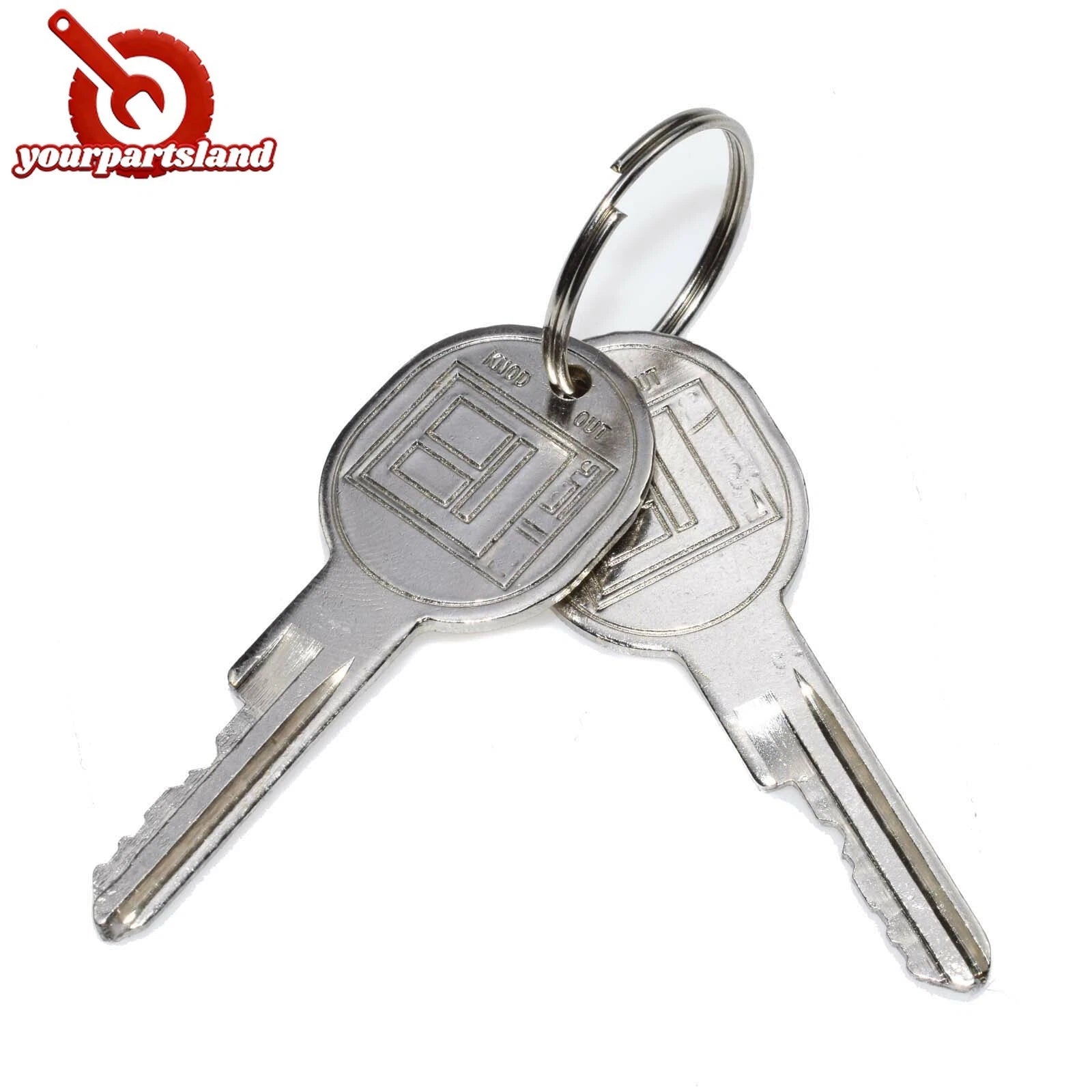 For Buick GM Chrome Trunk/Deck/Boot Lock Key Cylinder W/ 2 Keys 605533,TL1575 6B93BC-57