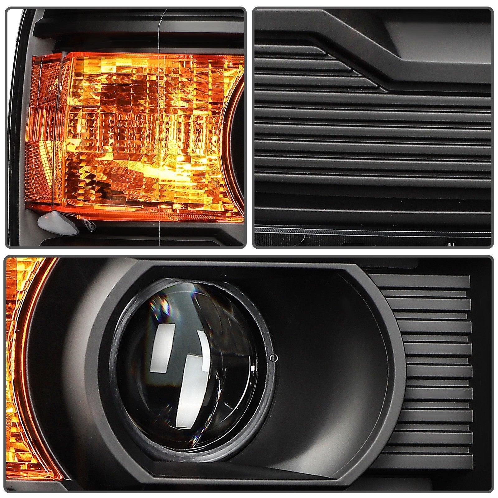 Pair Kit LED Headlights For 2015-2019 2500HD 3500HD 2014-2015 GMC Sierra 1500 6B93BC-57