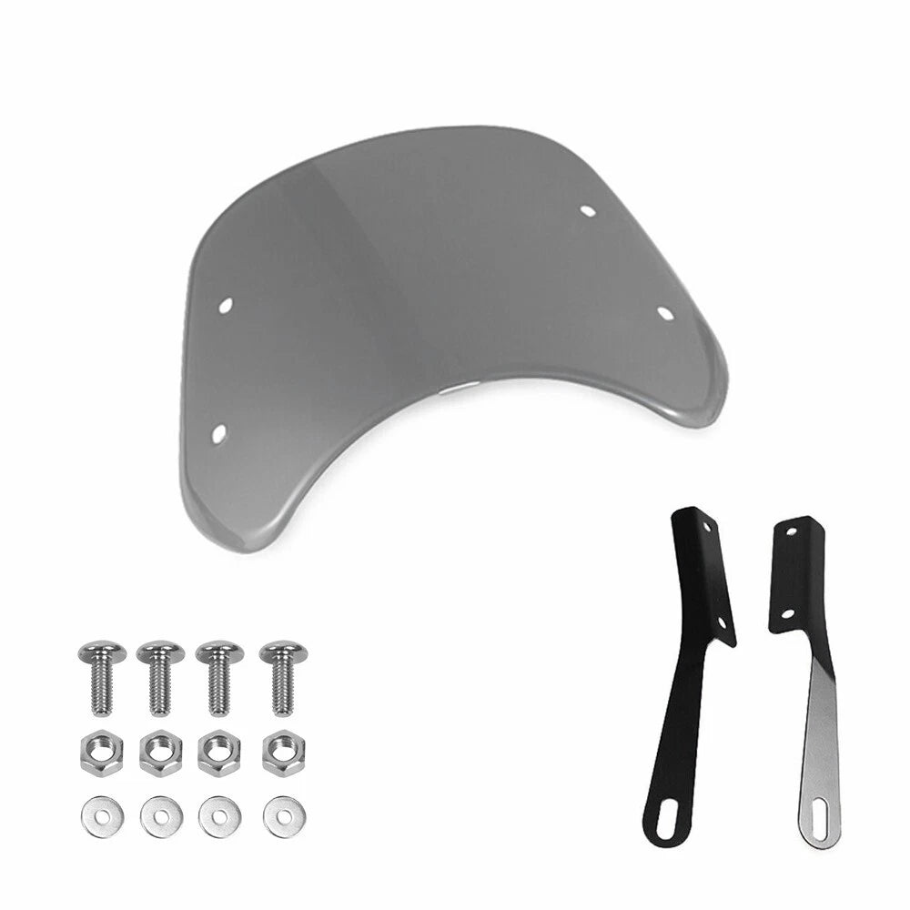 Motorcycle Headlight Fairing Windshield Windscreen 5-7" Round For YMH EOA 6B93BC-57