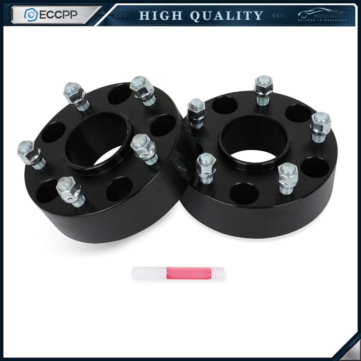 2 Pcs 2" 5x5.5 Hub Centric Wheel Spacers 9/16"x18 For 2002-2013 Dodge Ram 1500 6B93BC-57