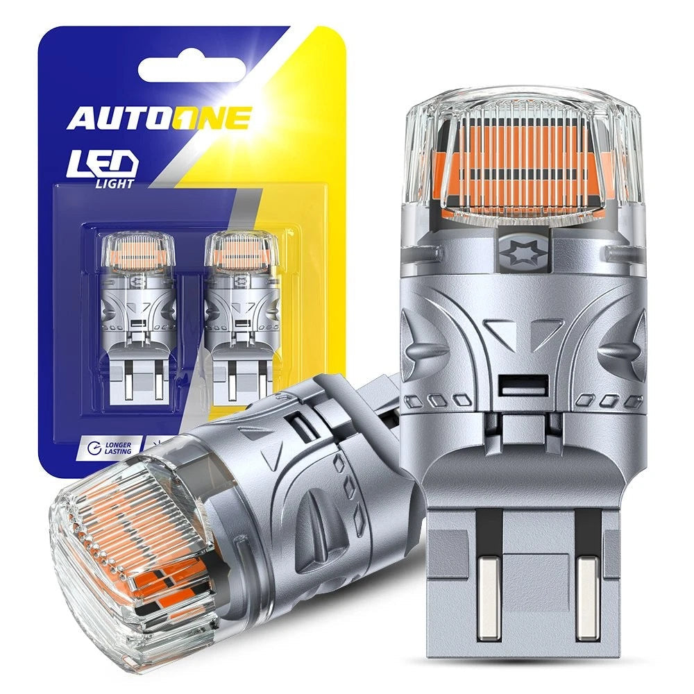 AUTOONE LED Turn Signal Blinker Light Bulb 7443 7440 7441 Golden Yellow 3000K EA AUTOONE
