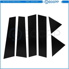 6PCS For 05-10 Chrysler 300C & Dodge Magnum Pillar Posts Door Trim Glossy Black 6B93BC-57