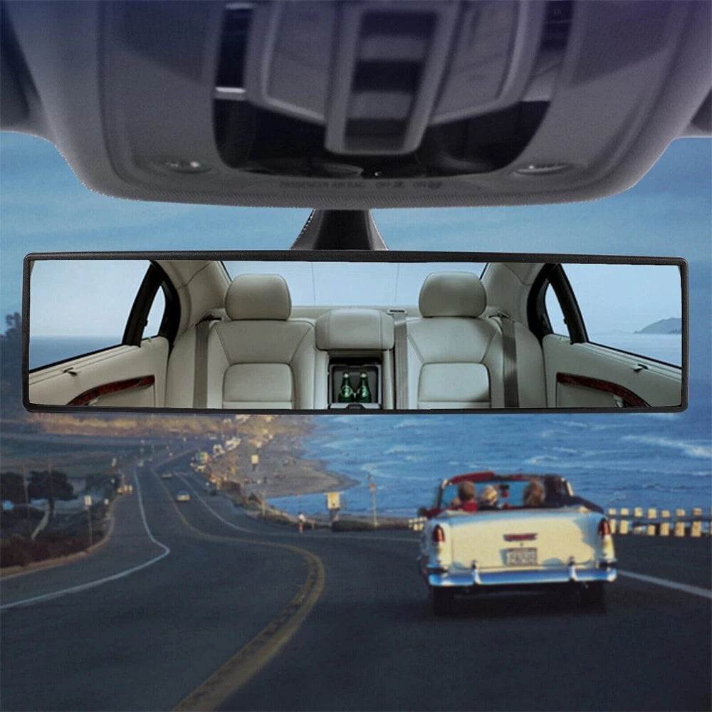 Car Rear View Mirror 270MM Wide Angle Interior Clip On Blue Tint Large EOA 6B93BC-57