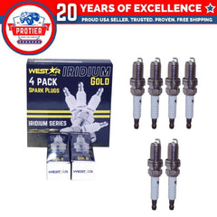6x iridium spark plugs 7090 SP-9652 IX 5464 BKR5EGP performance power MPG 6B93BC-57