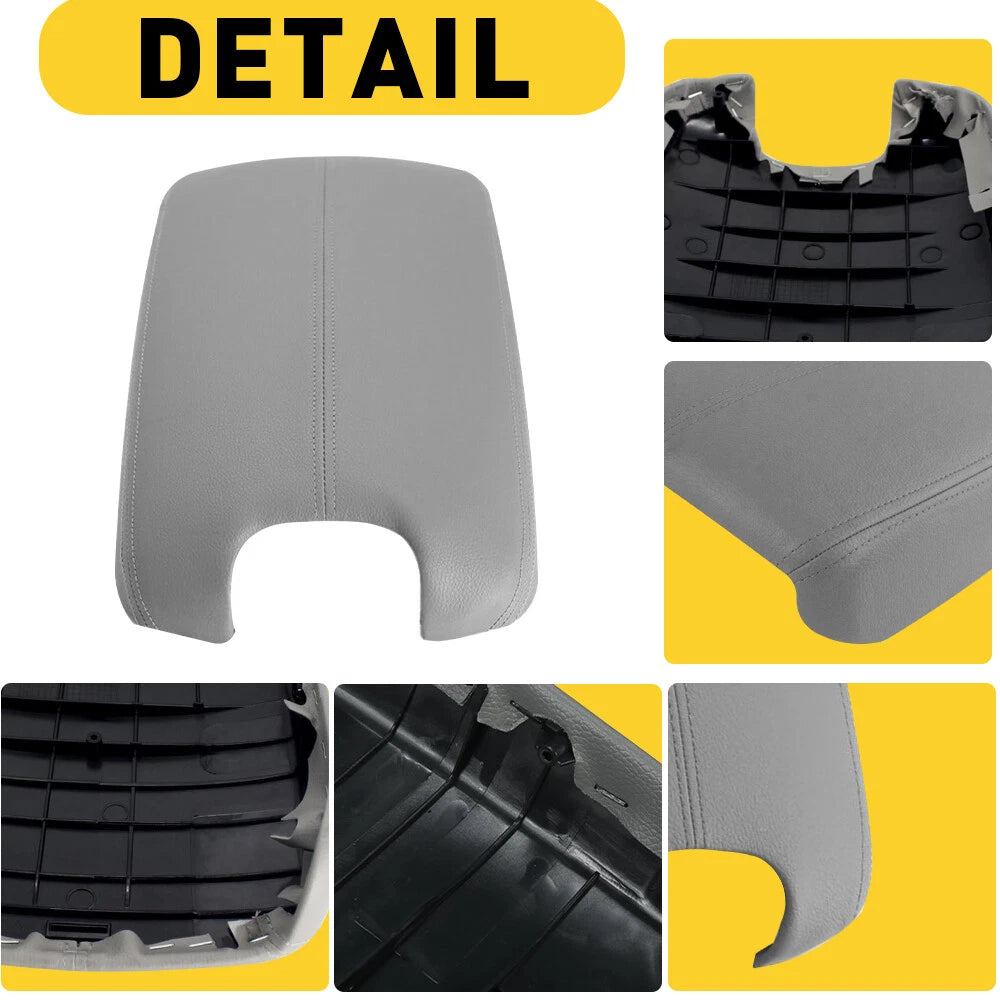 Center Console Armrest Lid Cover Gray for Leather 08-12 Honda Accord EOA 6B93BC-57