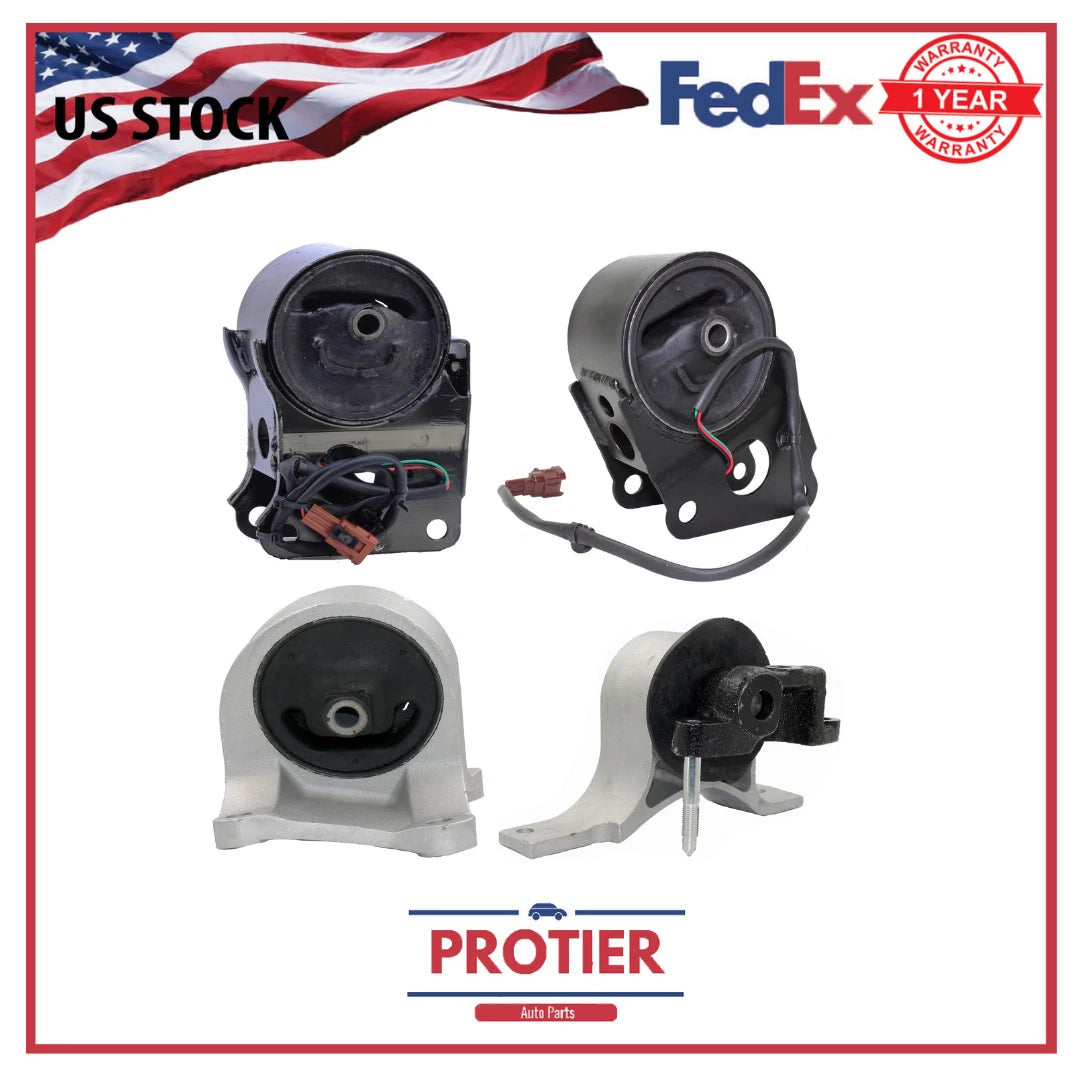 Engine & Trans Mount Set 4PCS for Nissan Maxima Passenger Quest Van Car Altima 6B93BC-57