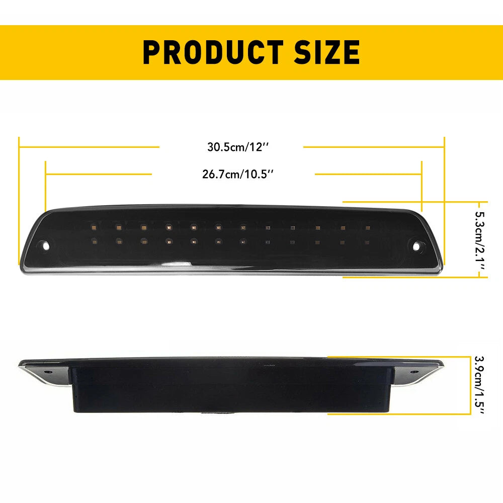 For 1994-01 Dodge Ram 1500 2500 3500 LED 3RD Third Tail Brake Cargo Lamp Light A 6B93BC-57