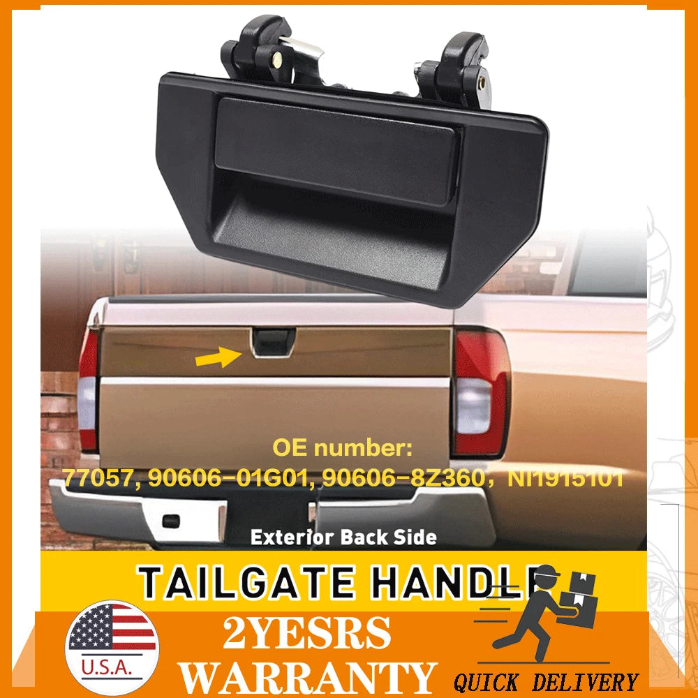 For 86 - 97 Nissan Pickup 98 - 00 Frontier Black Tailgate Handle Outer NI1915101 6B93BC-57