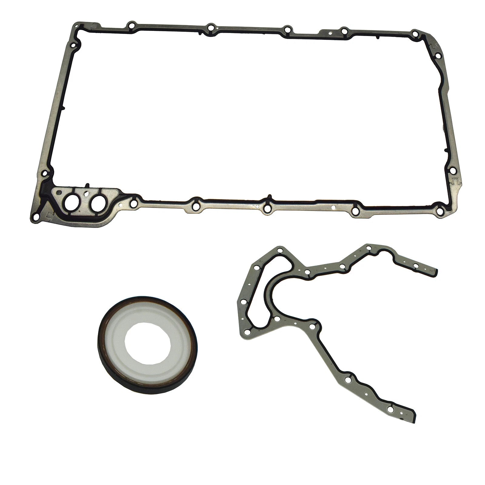 Engine Rear Main Seal & Oil Pan Gasket Set 3PC For CHEVY GMC 4.8 5.3 6.0 6.2L V8 6B93BC-57