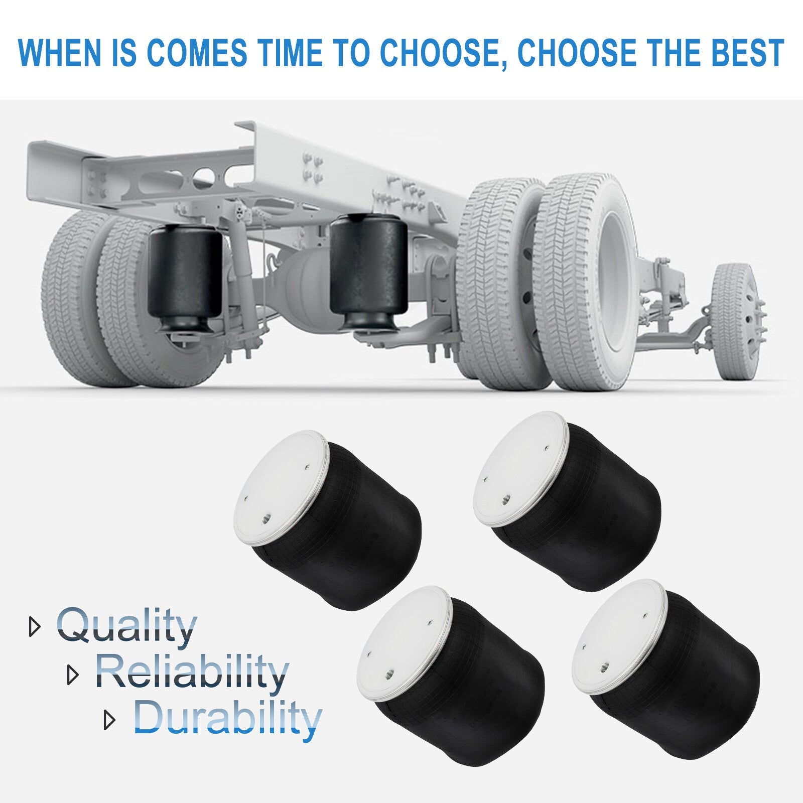 4pcs Air Suspension Air Springs For ContiTech Peterbilt C81-1011 W01-358-8864 KOEEP