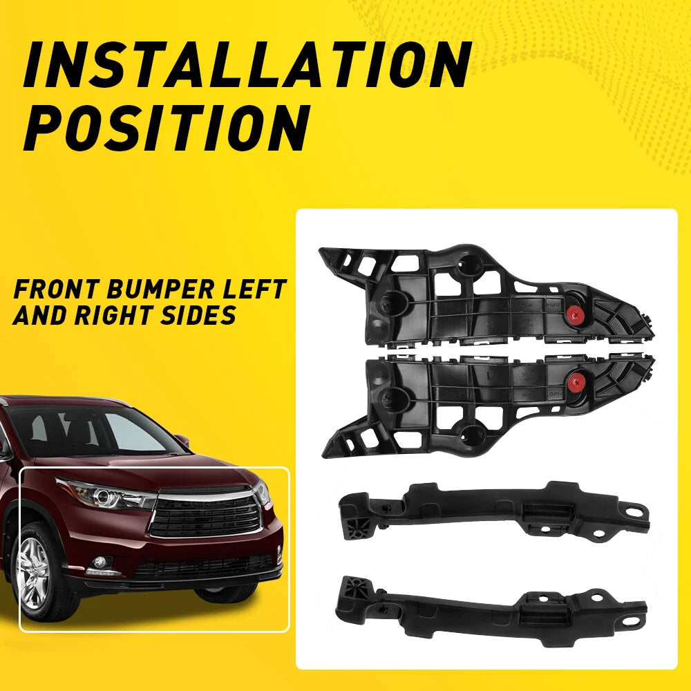 For Toyota Highlander 2014-2019 Bumper Bracket Retainer Front Holder Support EOA 6B93BC-57