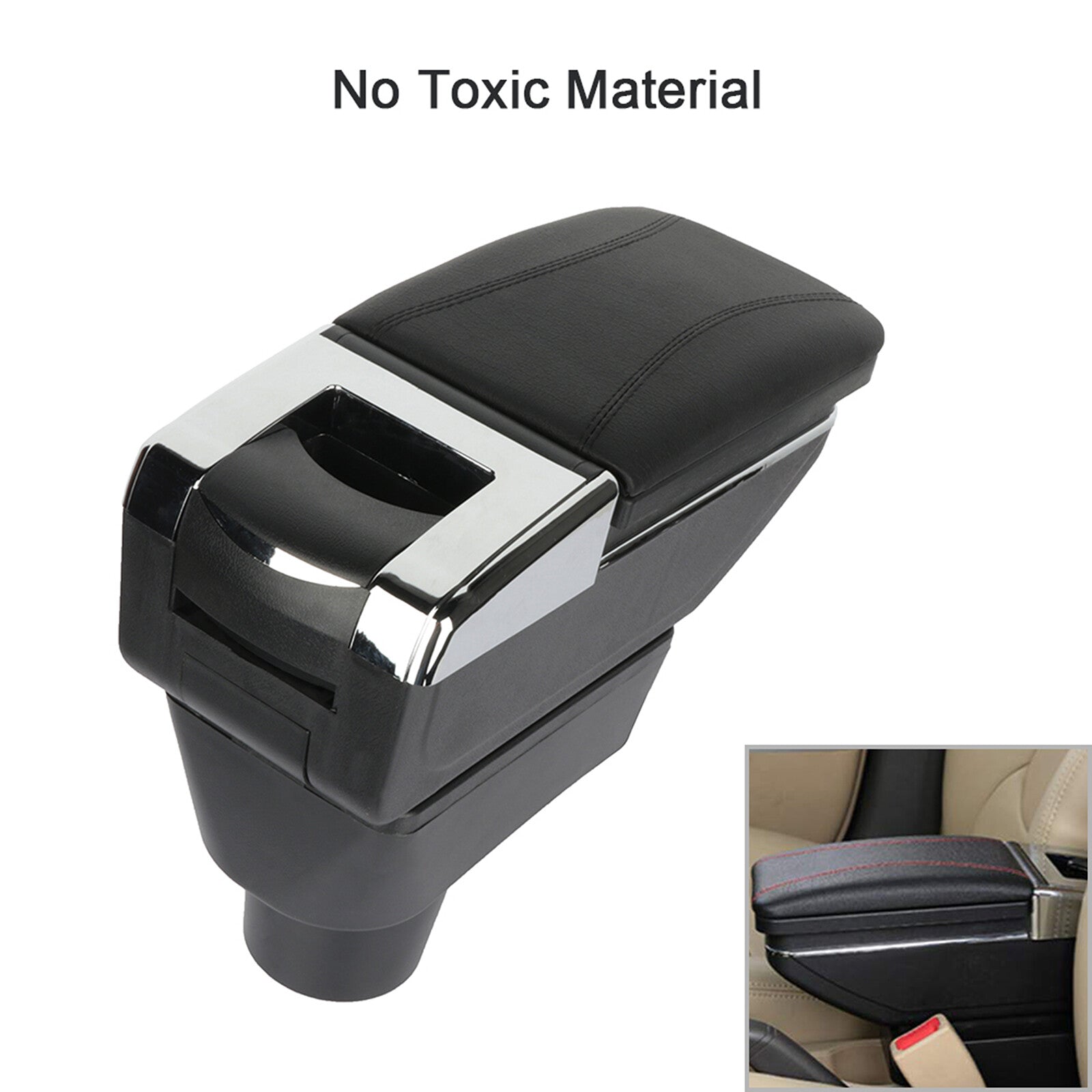 For Mitsubishi Attrage 2015-2019 Center Console Armrest Storage Box with Base US MITSUBISHI